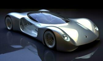 Next-generation vehicles with a transparent glass exterior Creating using generative AI tools photo