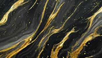 Luxury abstract fluid art painting background. Marble texture with gold. AI Generative photo