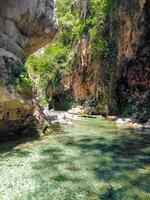 Valley between Chefchaouen mountains and hills photo