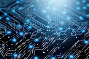 abstract technology electronic circuit board AI Generated photo