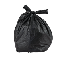 black garbage plastic bag isolated png