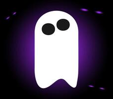 white halloween ghost vector