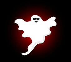white halloween ghost vector