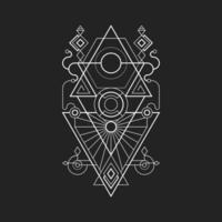Sunlight triangle geometry vector