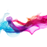 Colored Fume Waves Ai Generative png