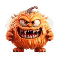 3d Halloween Monster- ai generativ png