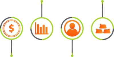 attività commerciale Infografica elemento png