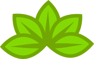 green leaf icon concept png