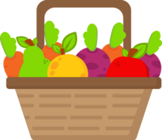 ilustración de frutas y verduras png