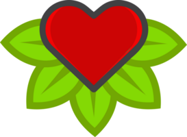 green leaf icon concept png