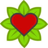 green leaf icon concept png