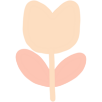 A cute illustration of a flower png