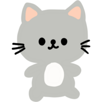 illustration showcasing a cute cat png