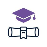 education dual tone icon. vector icon for your website, mobile, presentation, and logo design.