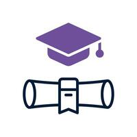 education dual tone icon. vector icon for your website, mobile, presentation, and logo design.