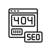 404 error línea icono. vector icono para tu sitio web, móvil, presentación, y logo diseño.
