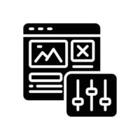 configuration glyph icon. vector icon for your website, mobile, presentation, and logo design.