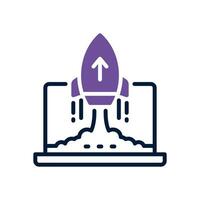 startup dual tone icon. vector icon for your website, mobile, presentation, and logo design.
