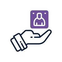 recruitment dual tone icon. vector icon for your website, mobile, presentation, and logo design.
