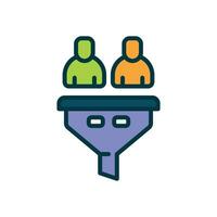 filter fille color icon. vector icon for your website, mobile, presentation, and logo design.