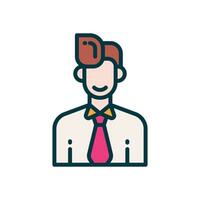 employee fille color icon. vector icon for your website, mobile, presentation, and logo design.