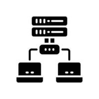 database glyph icon. vector icon for your website, mobile, presentation, and logo design.