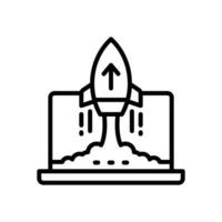 startup line icon. vector icon for your website, mobile, presentation, and logo design.