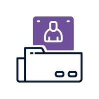 folder dual tone icon. vector icon for your website, mobile, presentation, and logo design.