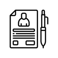 contract line icon. vector icon for your website, mobile, presentation, and logo design.