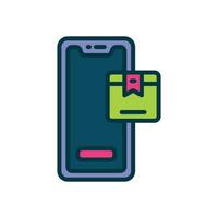 tracking app filled color icon. vector icon for your website, mobile, presentation, and logo design.