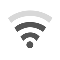 Internet segnale nero e bianca, Wi-Fi segnale connessione icona png