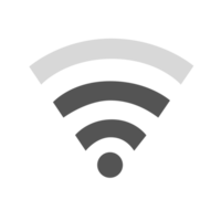 Internet señal negro y blanco, Wifi señal conexión icono png