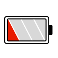 Batterie niedrig Leistung Indikator Symbol png