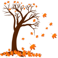 clipart Autumn leaves tree png