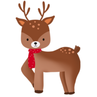 clipart Little deer in autumn png