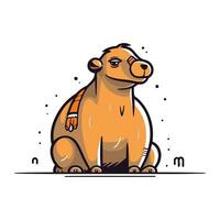 Camel icon. Cartoon illustration of camel vector icon for web design