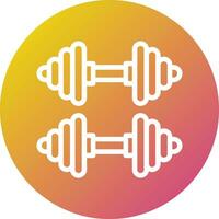 Barbell Vector Icon Design Illustration