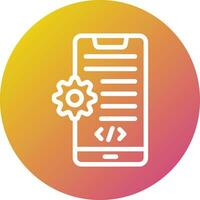 App Development Vector Icon Design Illustration