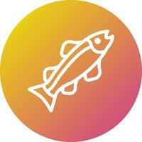 Salmon Vector Icon Design Illustration