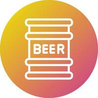 Beer Keg Vector Icon Design Illustration