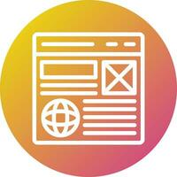 Wireframe Vector Icon Design Illustration