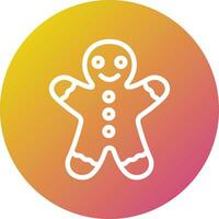 Gingerbread man Vector Icon Design Illustration