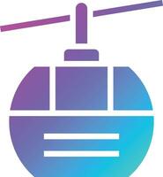 Cable car cabin Vector Icon Design Illustration