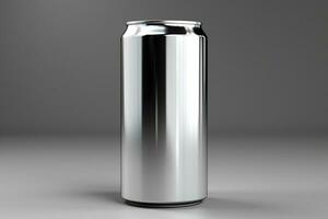 drink can is a metal container designed to hold a liquid AI Generated photo