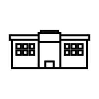 mall icon in line style vector