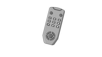 Remote icon animated video