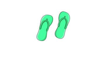 animerad video av en par av sandaler ikon