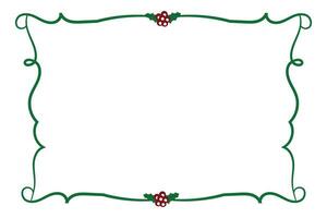 winter holly season page decor border, Merry Christmas holly leaves Square frames, berry leaf ornament frame border Decoration, Wedding greeting cards invitation card holiday page borders vector