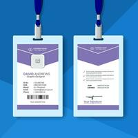 Id Cards Template With Photo Normal Style vector