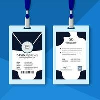 Abstract template for id cards with photo vector